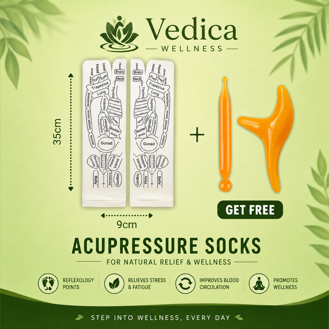Vedica ReflexTherapy Socks & Massage Tools